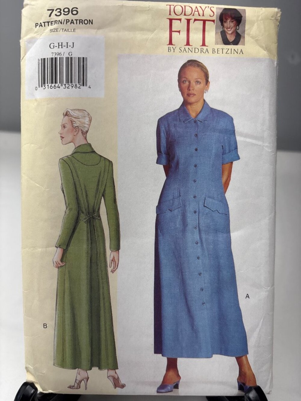Todays Fit 7396 Misses Dress Sewing Pattern Size G-H-I-J Retro Chic